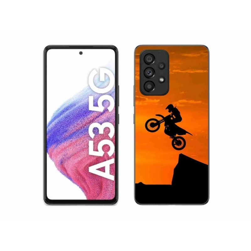 Gelový kryt mmCase na mobil Samsung Galaxy A53 5G - motocross