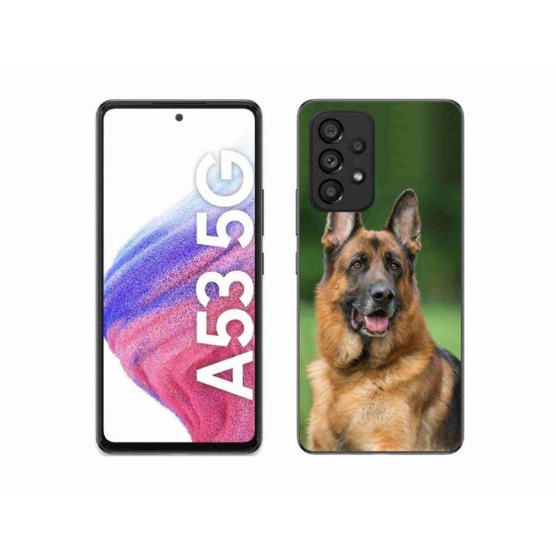 Gelový kryt mmCase na mobil Samsung Galaxy A53 5G - německý ovčák