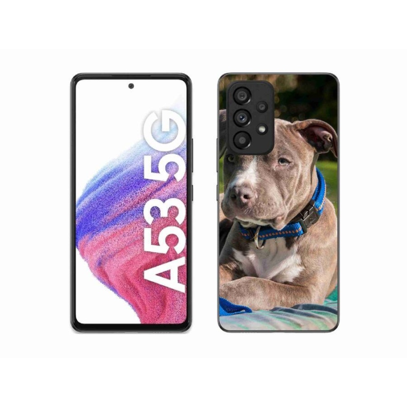 Gelový kryt mmCase na mobil Samsung Galaxy A53 5G - pitbull