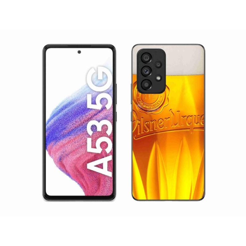 Gelový kryt mmCase na mobil Samsung Galaxy A53 5G - pivo
