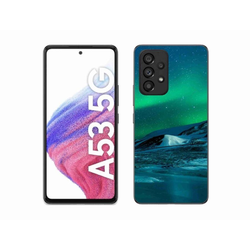 Gelový kryt mmCase na mobil Samsung Galaxy A53 5G - polární záře