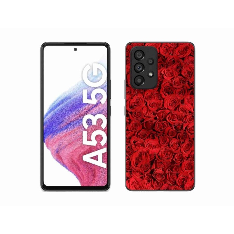 Gelový kryt mmCase na mobil Samsung Galaxy A53 5G - růže