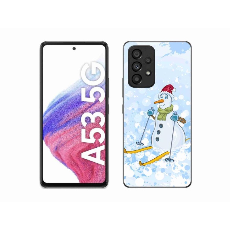 Gelový kryt mmCase na mobil Samsung Galaxy A53 5G - sněhulák