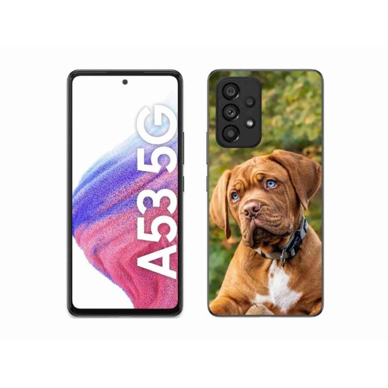 Gelový kryt mmCase na mobil Samsung Galaxy A53 5G - štěně