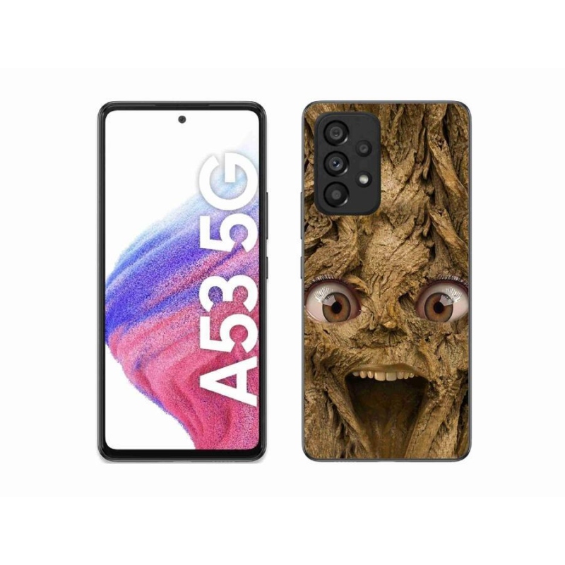 Gelový kryt mmCase na mobil Samsung Galaxy A53 5G - veselý strom s očima