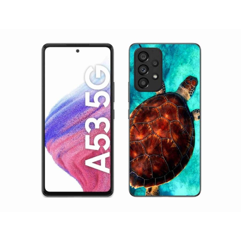 Gelový kryt mmCase na mobil Samsung Galaxy A53 5G - želva