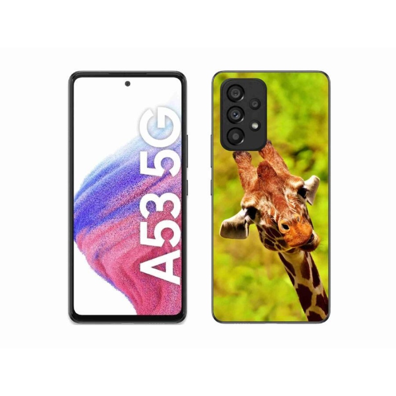 Gelový kryt mmCase na mobil Samsung Galaxy A53 5G - žirafa