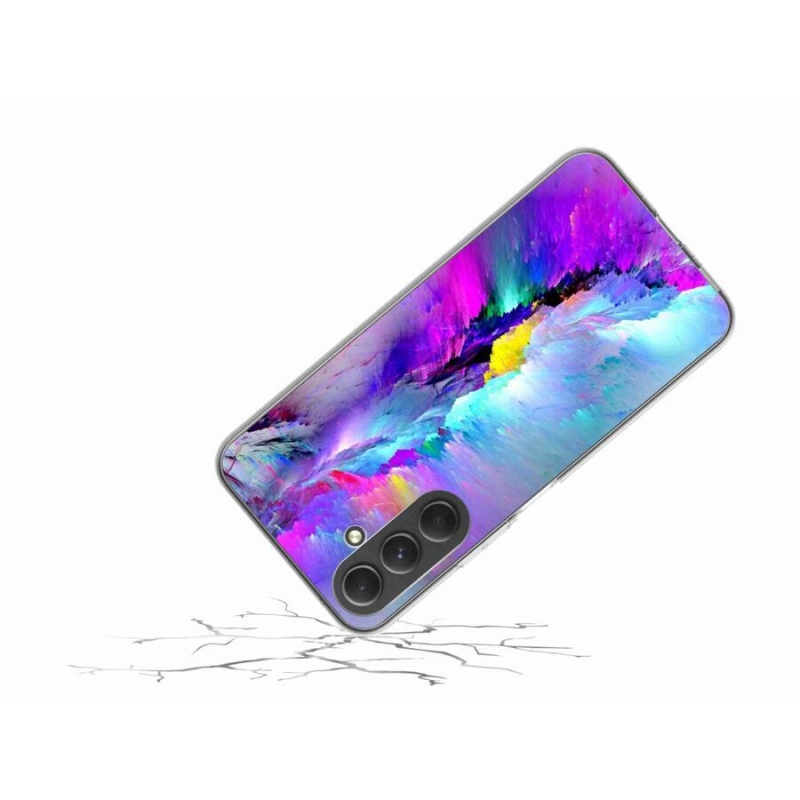 Gelový kryt mmCase na mobil Samsung Galaxy A54 5G - abstrakt