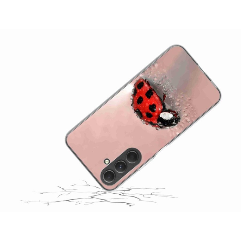 Gelový kryt mmCase na mobil Samsung Galaxy A54 5G - beruška