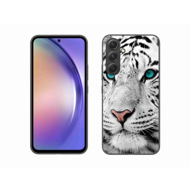 Gelový kryt mmCase na mobil Samsung Galaxy A54 5G - bílý tygr