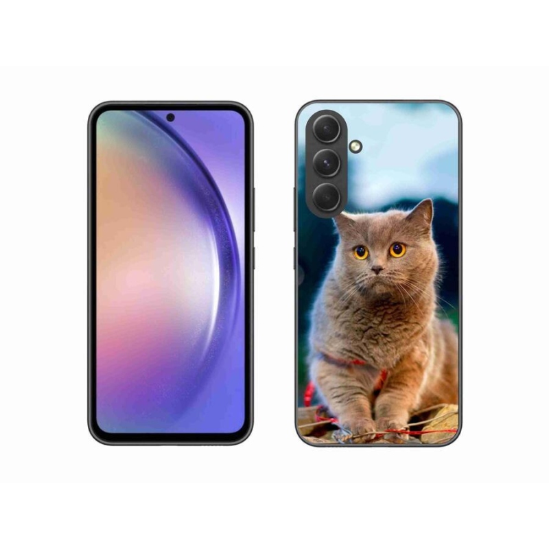 Gelový kryt mmCase na mobil Samsung Galaxy A54 5G - britská modrá 2