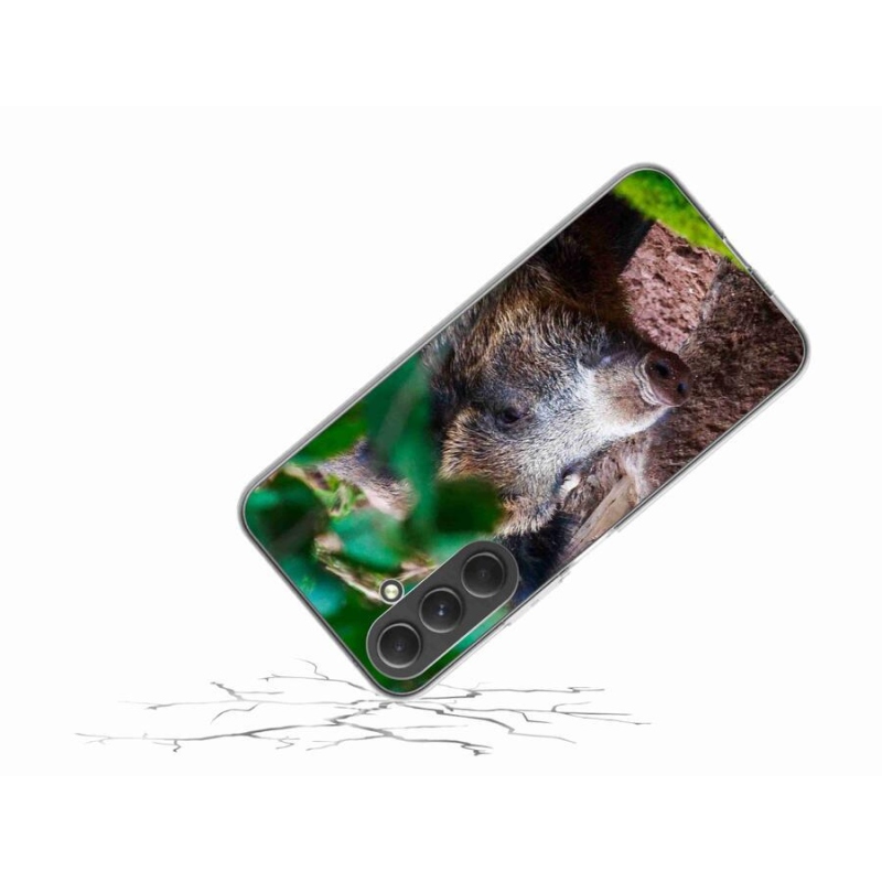 Gelový kryt mmCase na mobil Samsung Galaxy A54 5G - divoké prase