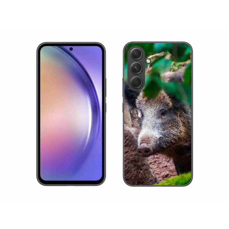 Gelový kryt mmCase na mobil Samsung Galaxy A54 5G - divoké prase