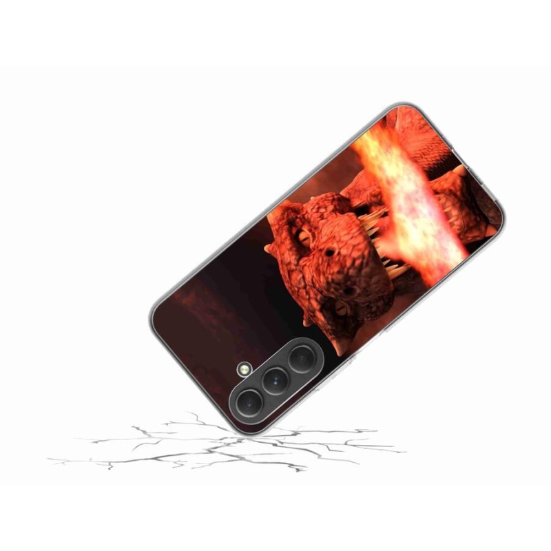 Gelový kryt mmCase na mobil Samsung Galaxy A54 5G - drak