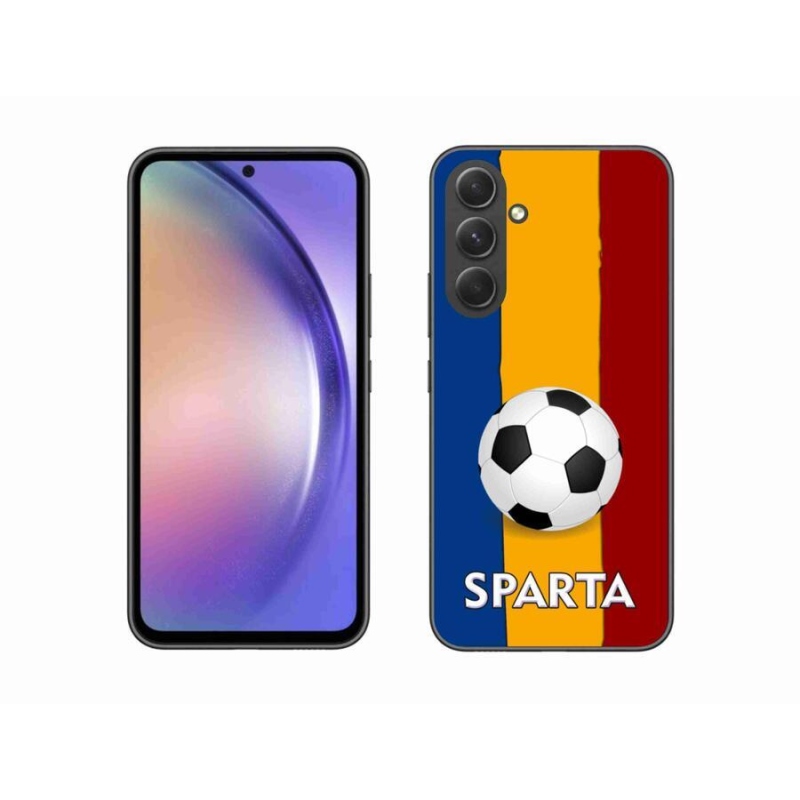 Gelový kryt mmCase na mobil Samsung Galaxy A54 5G - fotbal 1