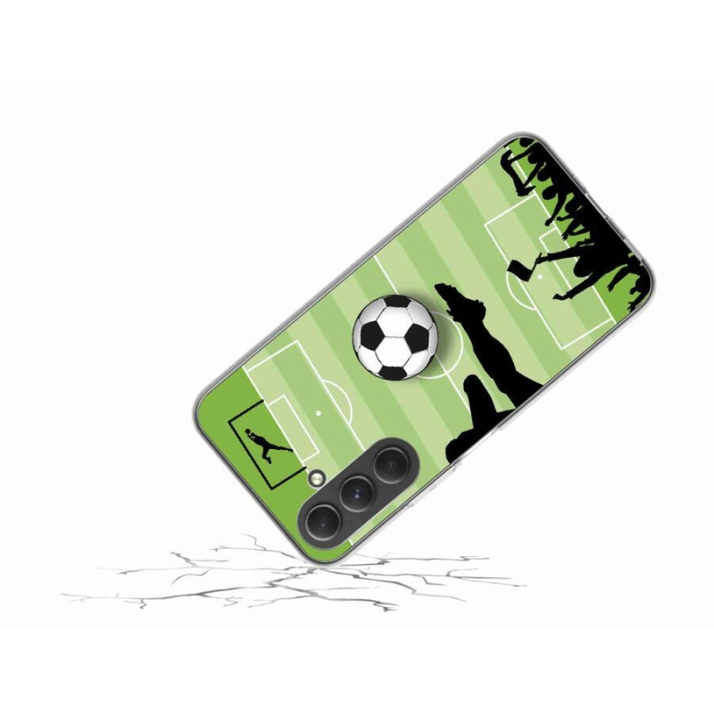 Gelový kryt mmCase na mobil Samsung Galaxy A54 5G - fotbal 3