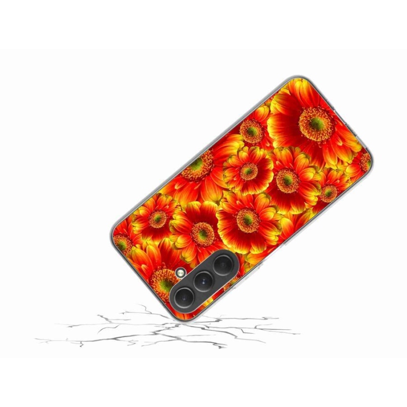 Gelový kryt mmCase na mobil Samsung Galaxy A54 5G - gerbera 1