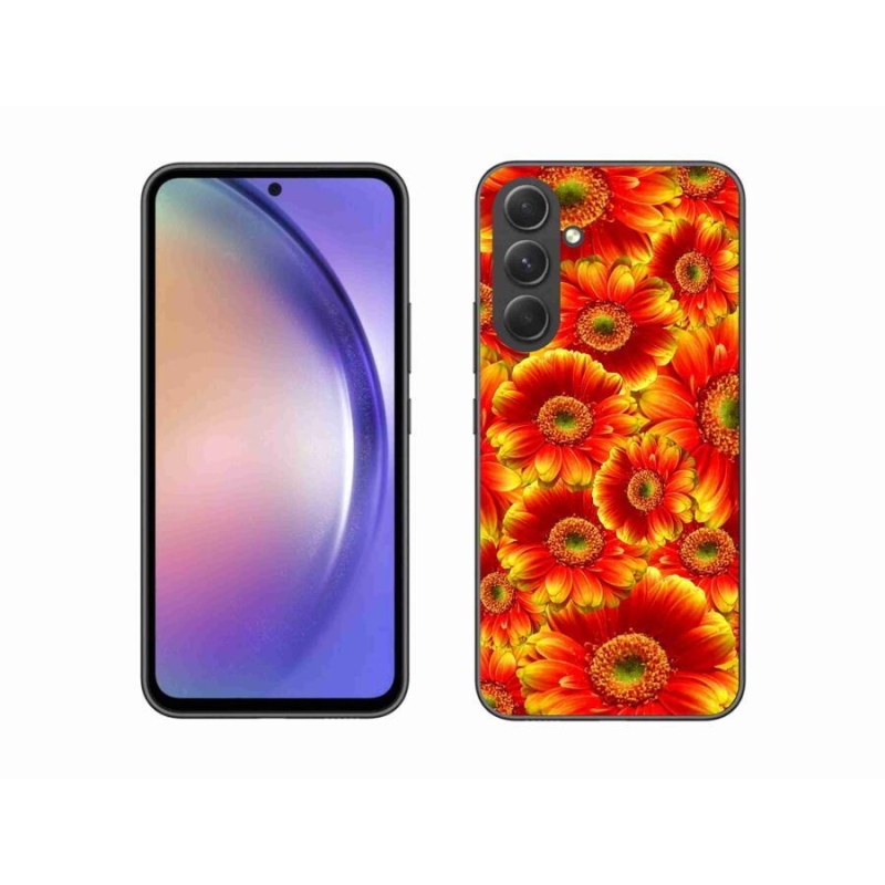 Gelový kryt mmCase na mobil Samsung Galaxy A54 5G - gerbera 1