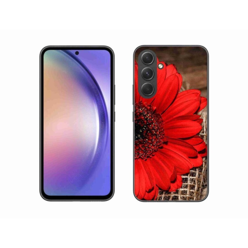 Gelový kryt mmCase na mobil Samsung Galaxy A54 5G - gerbera