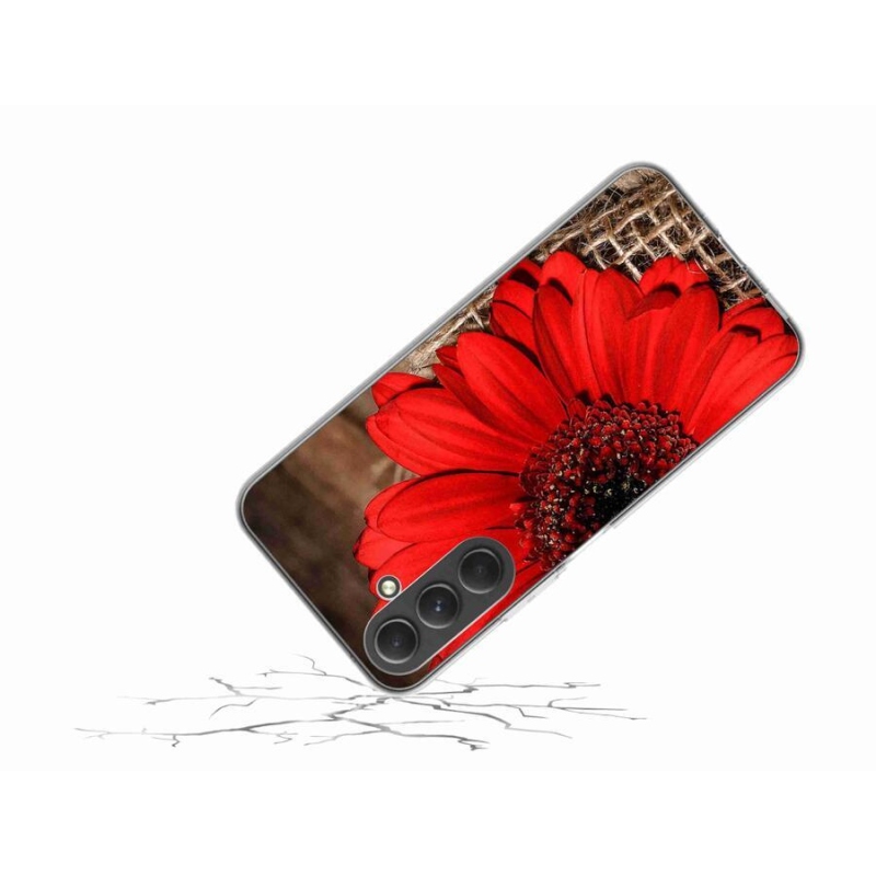 Gelový kryt mmCase na mobil Samsung Galaxy A54 5G - gerbera