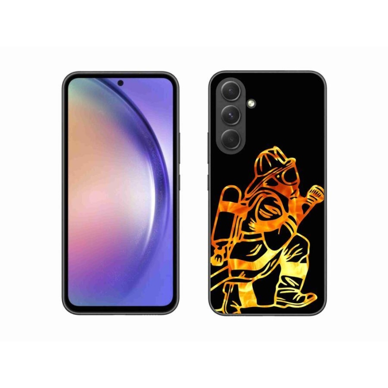 Gelový kryt mmCase na mobil Samsung Galaxy A54 5G - hasič 1