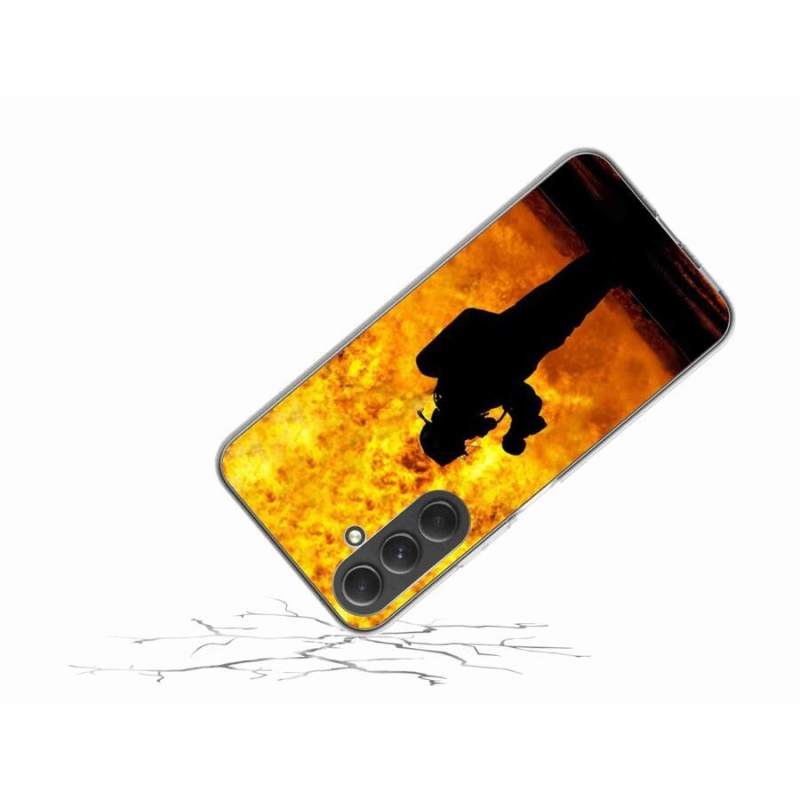 Gelový kryt mmCase na mobil Samsung Galaxy A54 5G - hasič