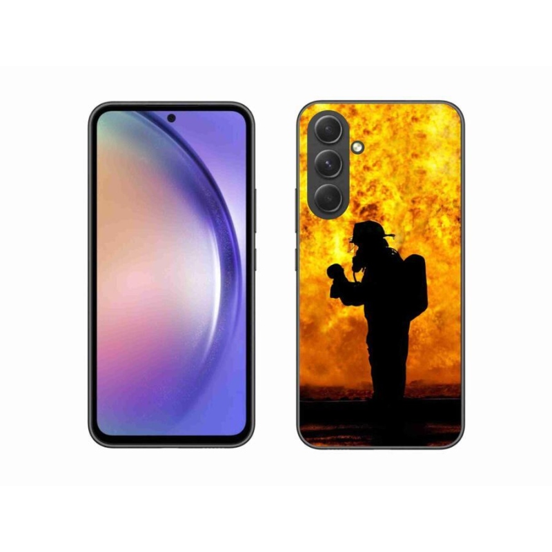 Gelový kryt mmCase na mobil Samsung Galaxy A54 5G - hasič