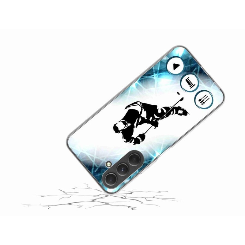 Gelový kryt mmCase na mobil Samsung Galaxy A54 5G - hokej 1