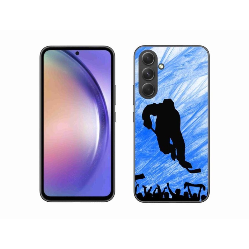 Gelový kryt mmCase na mobil Samsung Galaxy A54 5G - hokejový hráč