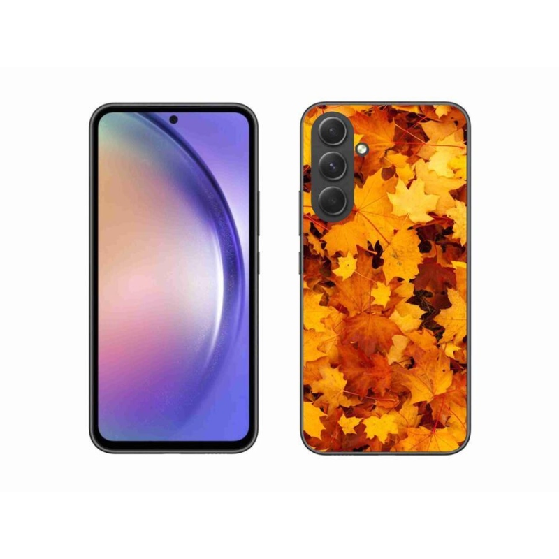 Gelový kryt mmCase na mobil Samsung Galaxy A54 5G - javorové listy
