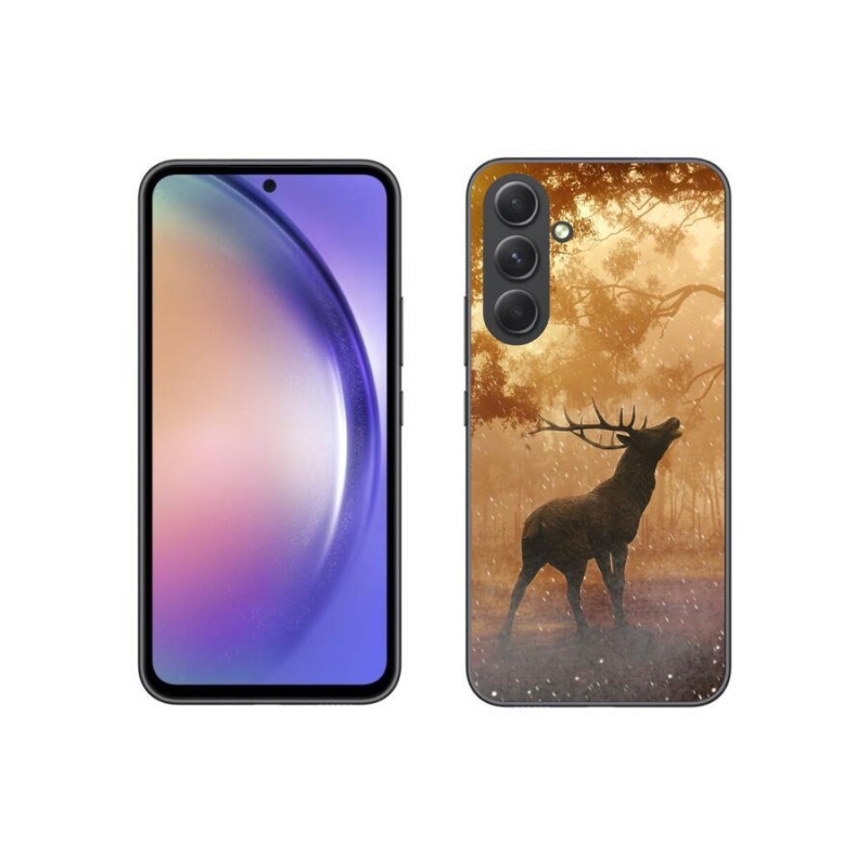 Gelový kryt mmCase na mobil Samsung Galaxy A54 5G - jelen v říji