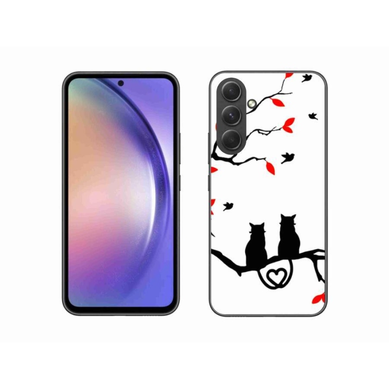 Gelový kryt mmCase na mobil Samsung Galaxy A54 5G - kočičí láska