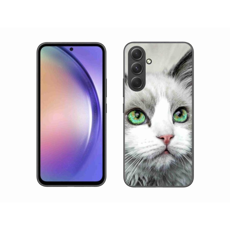 Gelový kryt mmCase na mobil Samsung Galaxy A54 5G - kočičí pohled
