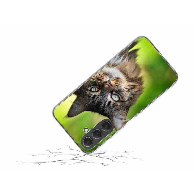 Gelový kryt mmCase na mobil Samsung Galaxy A54 5G - kočka 3