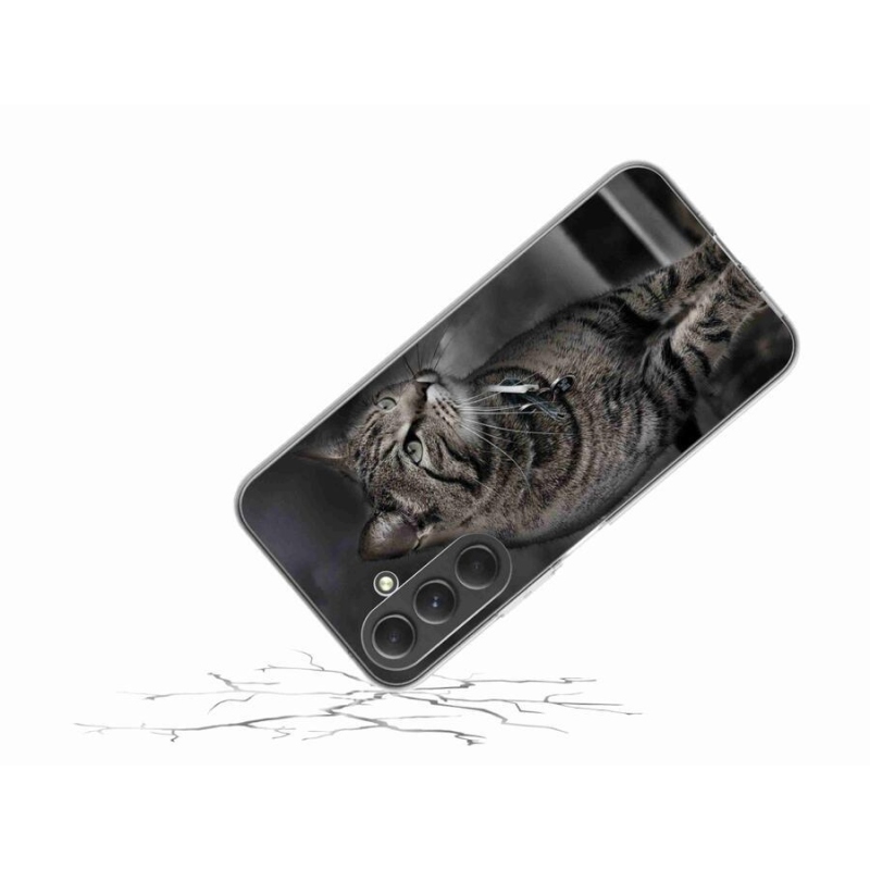 Gelový kryt mmCase na mobil Samsung Galaxy A54 5G - kočka