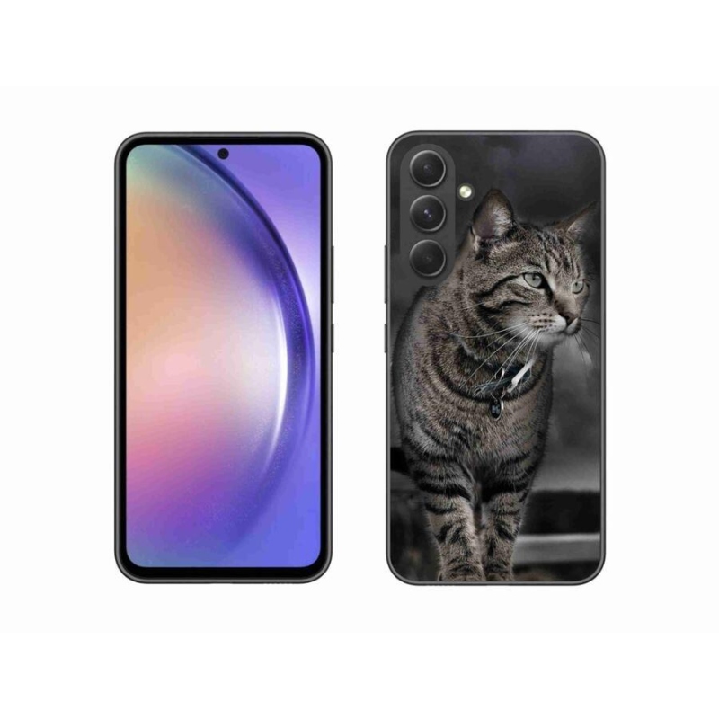 Gelový kryt mmCase na mobil Samsung Galaxy A54 5G - kočka