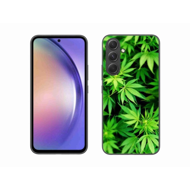 Gelový kryt mmCase na mobil Samsung Galaxy A54 5G - konopí 3