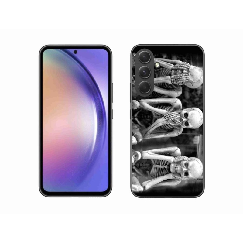 Gelový kryt mmCase na mobil Samsung Galaxy A54 5G - kostlivci