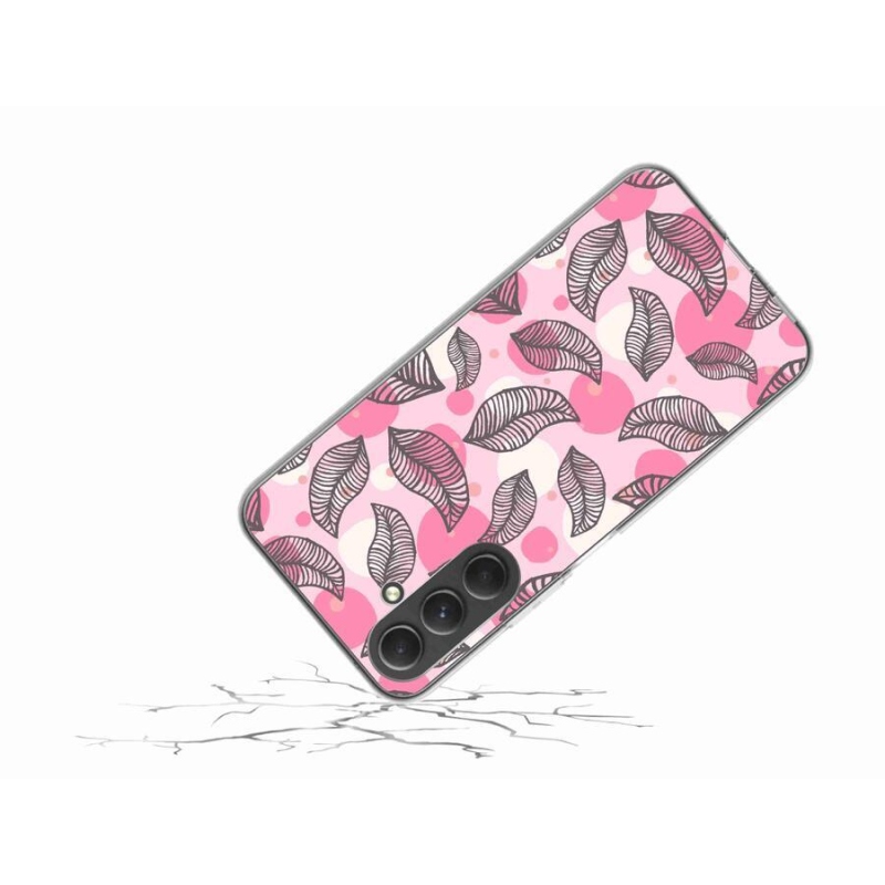 Gelový kryt mmCase na mobil Samsung Galaxy A54 5G - kreslené padající listy