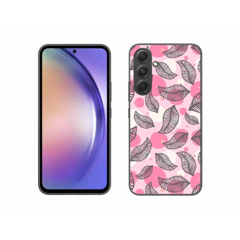 Gelový kryt mmCase na mobil Samsung Galaxy A54 5G - kreslené padající listy