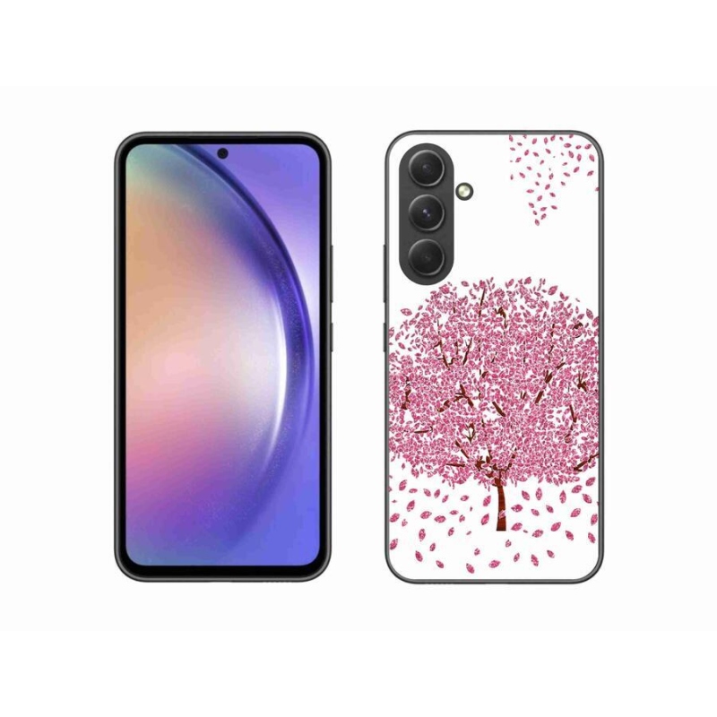 Gelový kryt mmCase na mobil Samsung Galaxy A54 5G - kreslený strom s listy