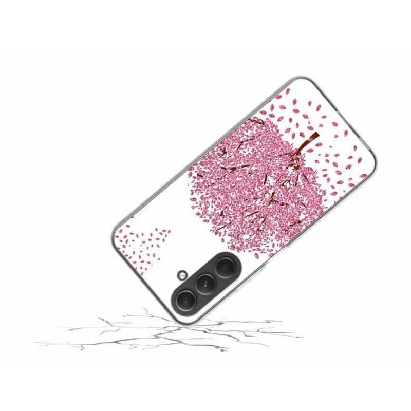 Gelový kryt mmCase na mobil Samsung Galaxy A54 5G - kreslený strom s listy