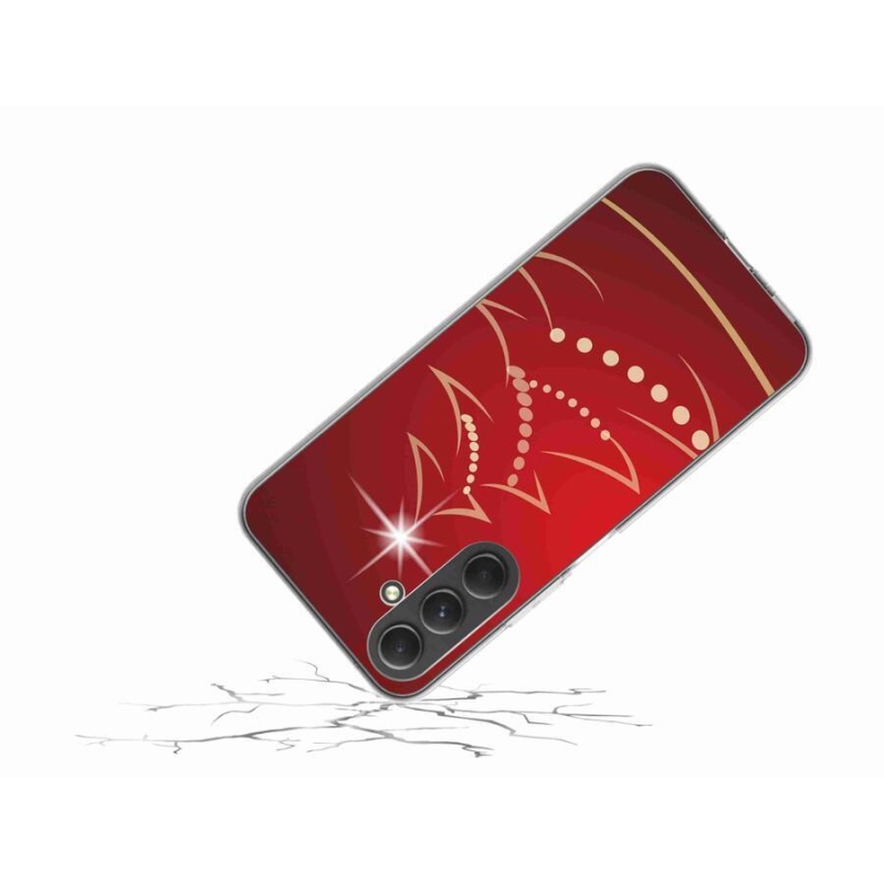Gelový kryt mmCase na mobil Samsung Galaxy A54 5G - kreslený vánoční stromek