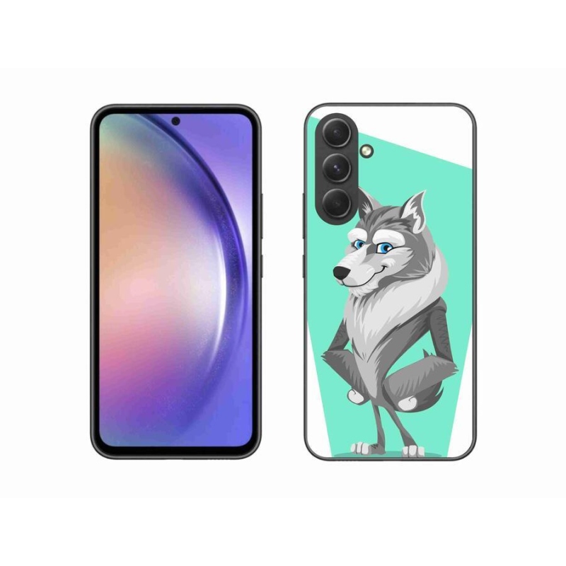 Gelový kryt mmCase na mobil Samsung Galaxy A54 5G - kreslený vlk