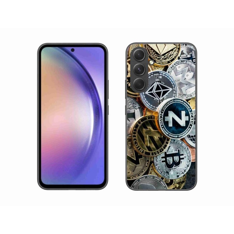 Gelový kryt mmCase na mobil Samsung Galaxy A54 5G - kryptoměny
