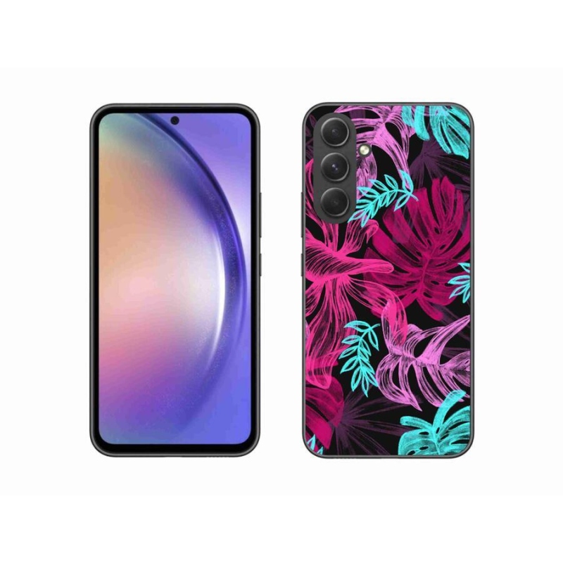 Gelový kryt mmCase na mobil Samsung Galaxy A54 5G - květiny 1
