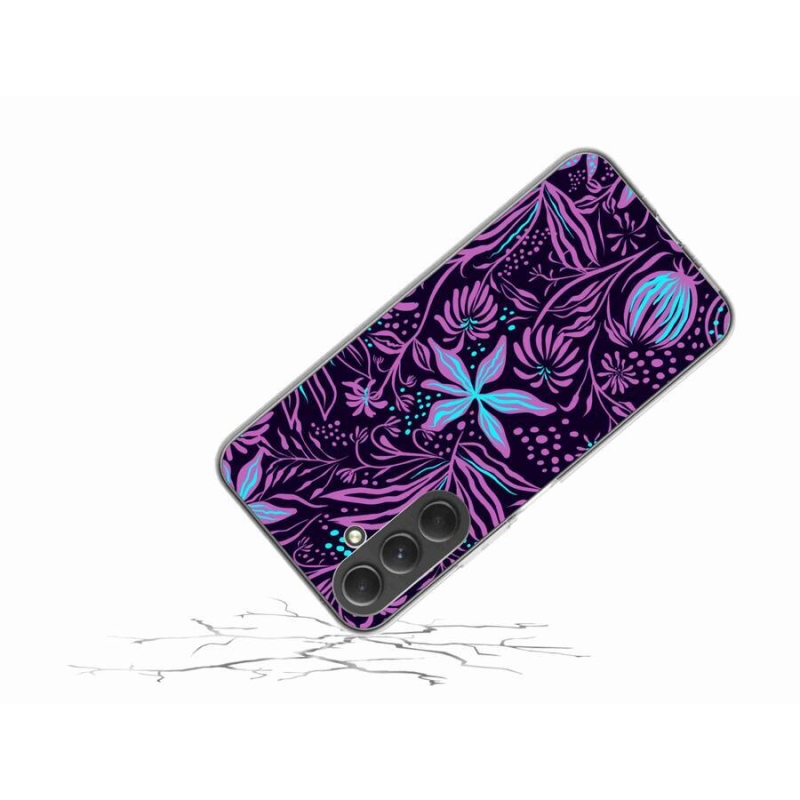 Gelový kryt mmCase na mobil Samsung Galaxy A54 5G - květiny 2