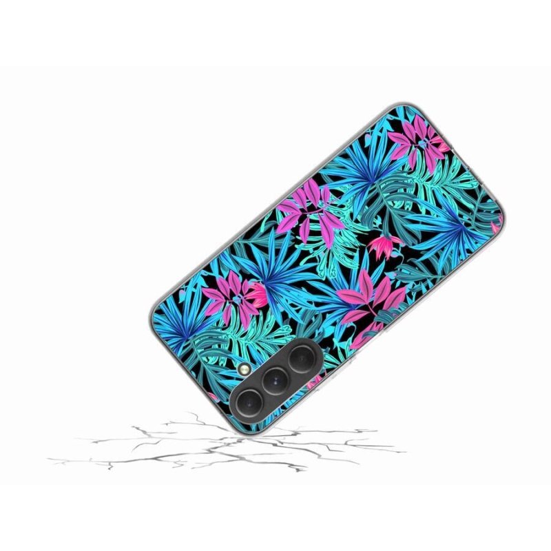 Gelový kryt mmCase na mobil Samsung Galaxy A54 5G - květiny 3