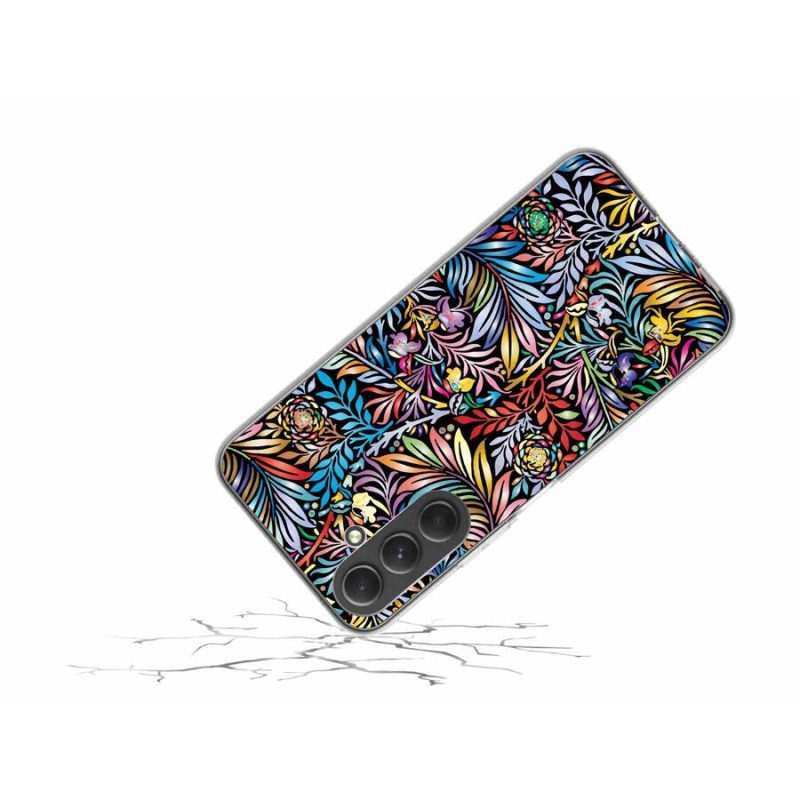 Gelový kryt mmCase na mobil Samsung Galaxy A54 5G - květiny 5