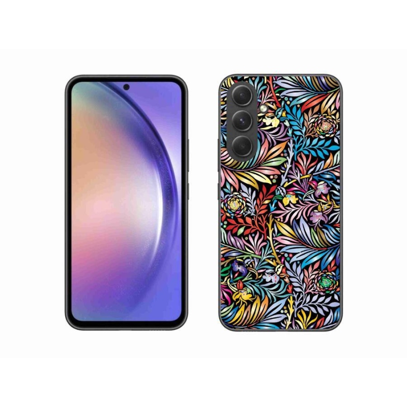 Gelový kryt mmCase na mobil Samsung Galaxy A54 5G - květiny 5